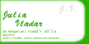 julia vladar business card